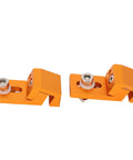 Rock Solid Low Profile Aluminum Tiger Claw Clamps 2 Pack For CNC 3018 Pro Ultra Mill with serrated grip detail.