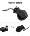 Robot Vacuum Cleaner Wheel Motor Replacement Part For M210 M213 Right Wheel, top view showing wiring and connectors.
