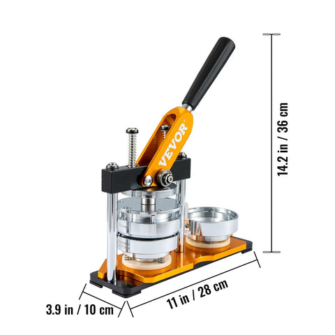 75 Mm Button Maker Kit Punch Press For DIY Badges And Crafts, Kid Friendly Gift with dimensions 14.2 x 11 x 3.9 inches