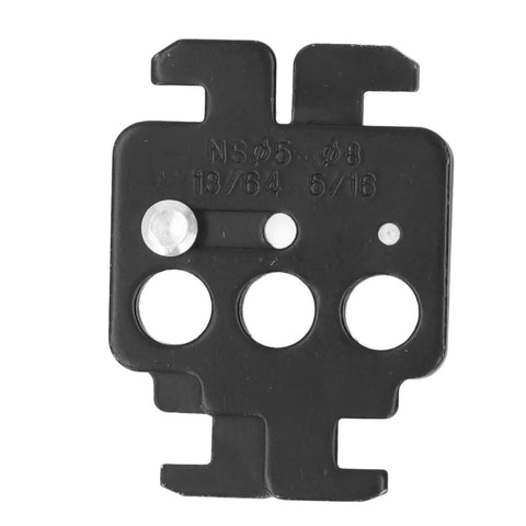 Snap On Circuit Breaker Lockout Device A4 Steel Three Hole Design for tool-free installation on industrial equipment.