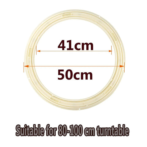 Beefy Heavy Duty Swivel Plate Turntable Base dimensions 50cm outer, 41cm inner, suitable for 80-100 cm tables.