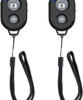 Two Pack Wireless Phone Camera Remote Shutter For iPhone And Android With Wrist Strap, Hands Free Selfie Button