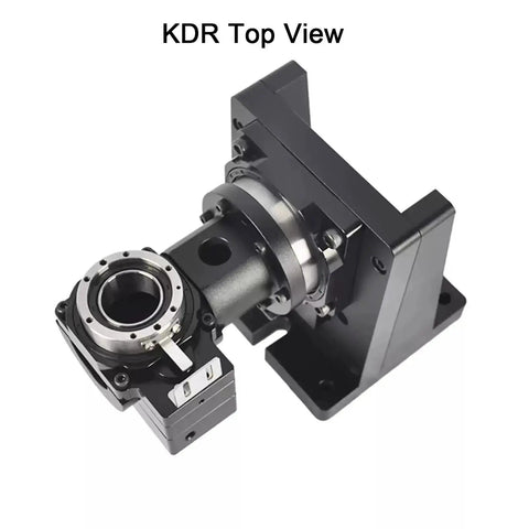 Pro Grade Heavy Duty Fourth And Fifth Axis Motorized Hollow Rotary Table Built Tough And Runs Smooth for CNC applications top view.