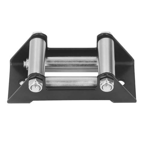 4 Way Winch Roller Fairlead Cable Guide For Electric Winch 4500Lb High Strength Steel Erosion Proof Stable Frame For Wire Rope Built Tough Off Road Jeeps And ATVs front view