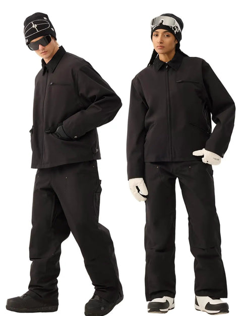 Unisex Waterproof Snow Ski Jacket With Fleece Lining Warm Insulated Winter Coat for snowboarding and skiing on the slopes