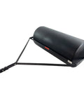 Tow Behind Poly Lawn Roller 390 Lb Capacity, 36 Inch Drum, Easy Fill And Empty Plug, black poly roller on white background