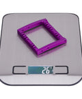 Beefed Up Dual Servo Winch Mount For One Tenth RC Rigs And Capra Crawlers, Heavy Duty Metal Servo Mounts, Purple on scale