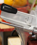 Pro Grade Machinist Favorite 4 Pack Phenolic Revolving Handle Grips installed on lathe shows heavy-duty black knob detail