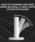 Golf Rubber Tees Set For Practice And Range Training Driving Range in white, showing flexibility and durability.