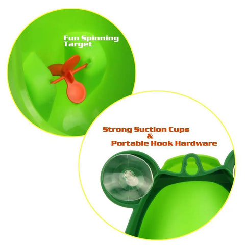 Heckin Cute Frog Potty Training Urinal For Boys With Funny Aiming Target And Super Suction Cup Mount Easy Clean Removable Bowl Adjustable Height Straight Up Great For Little Dudes