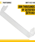Fresh Food Door Shelf Replacement For GE Refrigerators Heavy Duty Durable Part Replaces AP6989503 PS16217357 WR71X31485