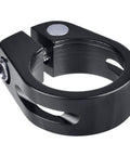 Lightweight Aluminum Quick Release Seat Post Clamp For Mountain, Road, BMX And Track Bikes Easy No Fuss Install Fits 28.6mm 31.8mm 34.9mm Seat Tubes 6061 T6 Alloy With Carbon Steel Screws Black.