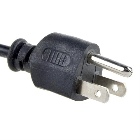 Close-up of AC Power Cord For Korg M3 61 M361 Synthesizer Keyboard Music Workstation 5ft Long High Quality Cable plug head