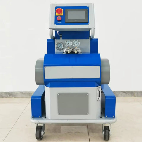 Heavy Duty Polyurea Spray Machine For Industrial Concrete Treatment Portable Polyurethane Coating Equipment with control panel.