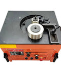 Plug And Play 110V Electric Rebar Bender Machine Handles Steel Bars 6mm To 32mm With Smooth 0 To 180 Degree Adjustment and robust bench design top view.