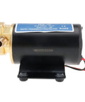 Drop Straight In With This Built Tough Self Priming 12 Volt Oil Scavenge Gear Pump That Shreds Viscous Fluids Fast Through Remote Turbo Systems For Snappy Engine Drains, featuring a bronze body and 12v DC motor.