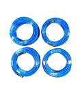 Four rolls of Rock Solid 1/4 Inch Npt Fitting Polyurethane Air Hose Ultra Smooth Flexing Pneumatic Tubing, 30 meters each.