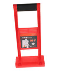 Heavy Duty Drywall Carrier With Grooved Brace And Slip Resistant Abs Handle For Plasterboard, Gypsum Sheets, Plywood Panels, red lifter design.