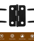 Mini Pure Copper Hinges 30 Pack Black Decorative Butt Hinges For Jewelry Boxes Cabinets Great Value DIY Replacement