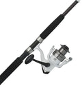 Catfish Spinning Rod And Reel Combo With Clear Tip Design 7 Foot 2 Piece Moderate Fast Action Heavy Duty Tech Construction