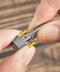 Close-up of hand demonstrating 4 Pack Quick Pins And Lock Pins Kit with M6 lockout for toolbox upgrades.
