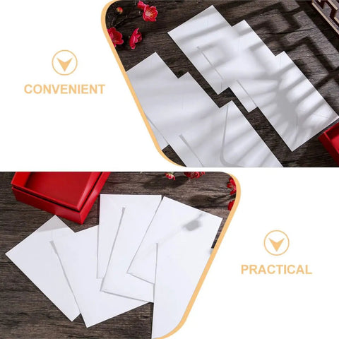 Bulk White B6 Card Envelopes 50 Pack Self Sealing 15.7 X 10.6 Cm with floral decor background