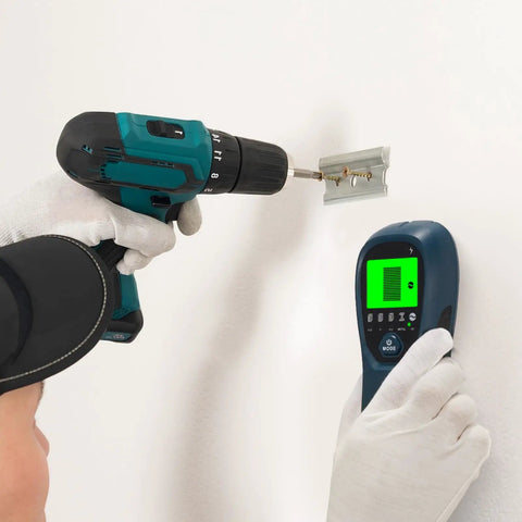 Rock Solid Stud Finder Wall Scanner With Smart Sensor And Hd Lcd Display Dead Accurate Locator For Wood Joists Ac Wires Metal Pipes And Hidden Obstacles Super Handy For Diy Projects No Guesswork Needed Blue Finish