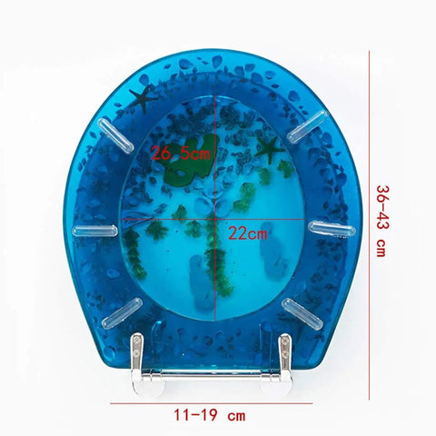 Beautiful Dolphin Toilet Seat With Soft Close Lid And Quick Release Hinges For Super Easy Daily Cleanup And A Total Bathroom Upgrade That Honestly Hits Different, oval blue resin design.