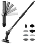 Cordless Electric Spin Scrubber With Extendable Handle And Adjustable Angle Smart Display No Fuss Cleaning IPX7 Waterproof Eight Replaceable Brush Heads