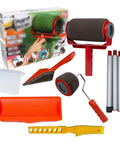 Absolute Game Changer Nine Piece Paint Roller Kit For No Sweat Wall Painting includes rollers, tray, and corner cutter.