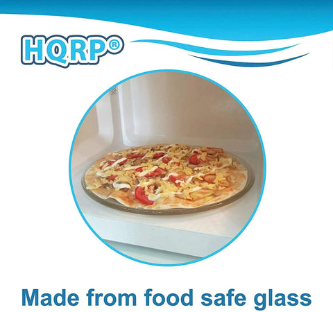 HQRP 10 Inch Glass Microwave Turntable Tray Replacement That Fits Maytag Samsung GE Panasonic Oster Emerson 255mm Plate