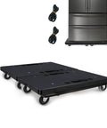 Heavy Duty Furniture Dolly With Interlocking 4 Wheel Flat Dollies 16 X 11 Inches 500 LB Capacity Interlock System For Moving Large Furniture Easily Two Pack Black And Grey Wheels With Carry Handle