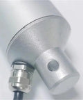 Close-up of metallic end of Beefy Heavy Duty Linear Actuator Workhorse With 50mm To 300mm Stroke Up To 2000N Push Or Pull 12V 24V 36V 48V