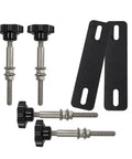 Hella Tough Universal Traction Board Mounting Kit Featuring Rock Solid Nylon And Stainless Steel Mount Pins, includes mounting hardware.