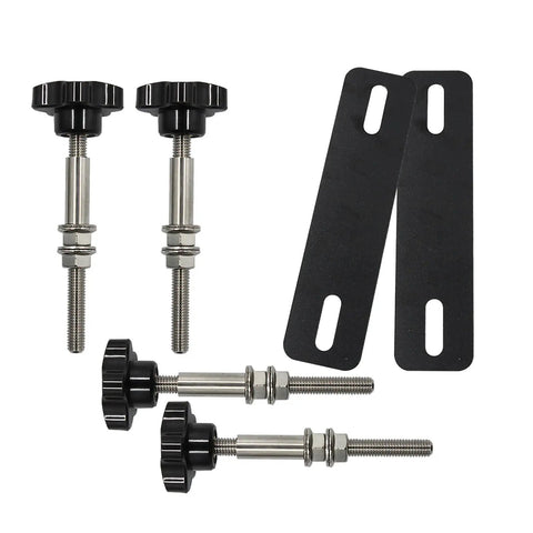 Hella Tough Universal Traction Board Mounting Kit Featuring Rock Solid Nylon And Stainless Steel Mount Pins, includes mounting hardware.