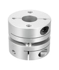Beefy 12.7mm To 12mm Bore Flexible Diaphragm Motor Shaft Coupling Joint with Clamp Mount, aluminum hubs, high speed component