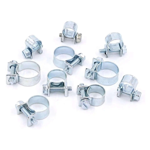Dude, This Rock Solid Stainless Steel Worm Gear Hose Clamp Kit Is Total Sick Gear For 10 Sizes From 7 To 18mm And Perfect For Any Auto Job Or Home Repair Work Today Without Breaking The Bank. stainless steel worm gear hose clamps, 7-18mm