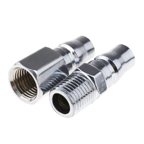 18 Piece Air Compressor Quick Connect Fittings Set For Pneumatic Tools And Hoses Easy Snap In No Tools Required Durable Connector Coupler Kit For Fast Leak Free Air Hose Piping And Quick Assembly