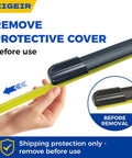 Top Shelf Front Wiper Blades 26 Inch Plus 18 Inch 2 Pack J And U Hook No Fuss Install showing protective cover removal guide