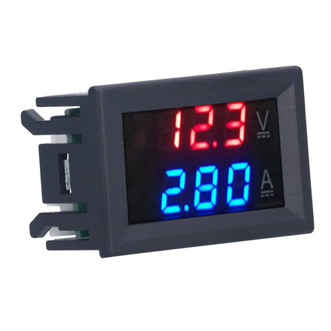 DIY Friendly Voltmeter And Ammeter Panel Meter For PCB Wiring 50A Digital Readout Shows Voltage And Current At A Glance