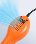 Portable Hot Air Rework Station For SMD Desoldering, showing air outlet and digital controls, 100-500C temperature range