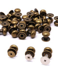Bronze Mini Drawer Pulls Set Of 36 Tiny Round Knob Handles For Jewelry Boxes Cabinets And Dressers, 0.37 inch bronze knobs with screws