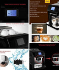 Programmable Coffee Maker With Built In Grinder And Hot Preservation Plate Glass Carafe 2 Liter Water Tank Removable Filter Basket