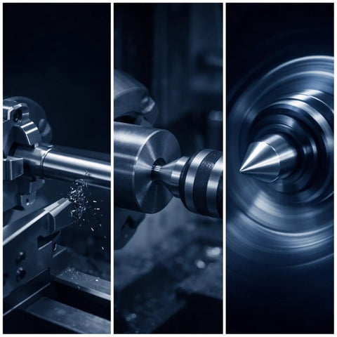 MT2 Live Revolving Center For Lathe Tailstock With 60 Degree Point 40Cr Steel Body And High Speed Steel Tip Tough Turning Tool Part For DIY Hobbyists And Pros 0.01 Precision