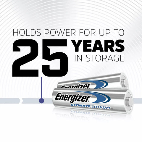 Top Shelf Lithium AA Batteries 8 Pack Leak Proof Powerhouse Handles Freezing Cold Sweltering Heat With Serious Endurance. High-performance lithium batteries with 25-year storage.