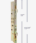 Multi-Point Mortise Lock With Face Plate For Sliding Patio Glass Doors 11-3/4 Inches, Durable Alloy Steel Construction
