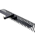 60 Inch Behind Landscape Rake For Tractor Tow Dethatcher With 24 Steel Coil Tines And 2 Inch Receiver