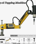 Precision Electric Tapping Machine With 360 Degree Universal Arm For Iron Steel Aluminum M3 To M16, view with detailed panel and arm.
