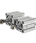 Compact 63mm Bore Pneumatic Cylinder With Square Thin Body And Outer Teeth For Industrial Automation Heavy Duty Performance 5 10 15 20 And 100 mm Stroke Options SDA63 Series Air Cylinder