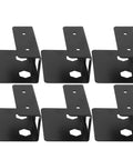 Heavy Duty Under Desk Laptop Mount Delivers Silky Smooth Motion And Rugged Anti Slip Grip, featuring six black steel brackets.
